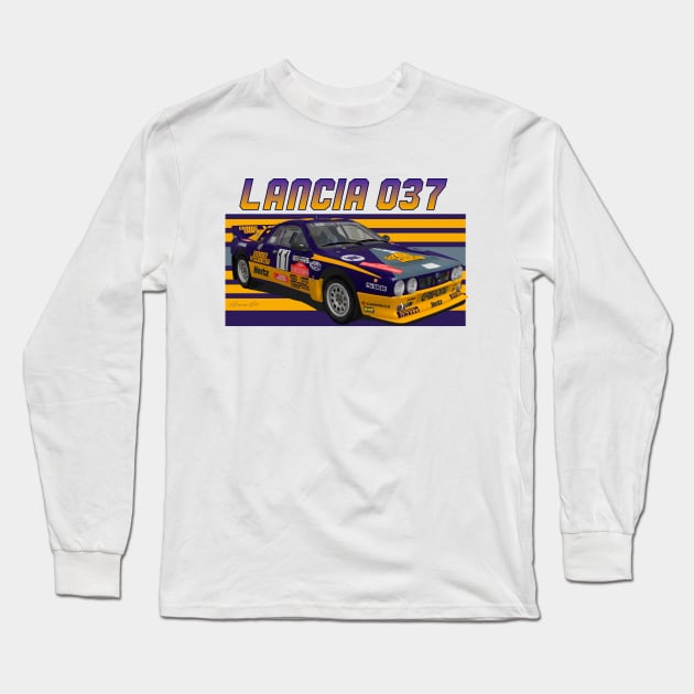 Lancia 037 Group B Long Sleeve T-Shirt by PjesusArt